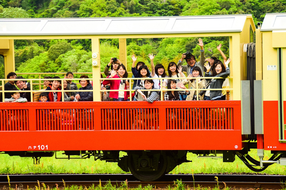 小湊鉄道トロッコ列車の写真