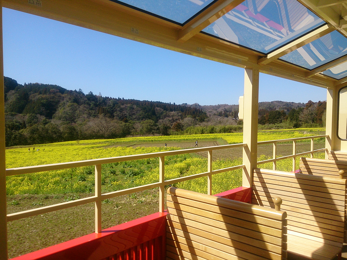 小湊鉄道トロッコ列車の写真